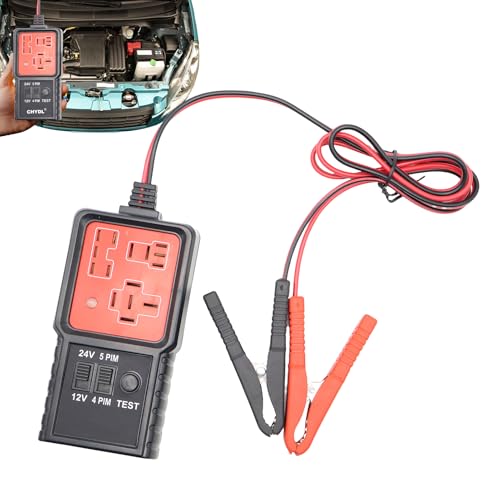 カー リレー テスター | リレーテスターキット - 電圧計・回路検出ツール 家庭用・工場ワークショップ向け 車両診断テスト機器