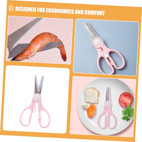Generic 2 Peças Tesoura De Tesoura De Suplementar Tesoura De Para Crianças Tesouras De Segurança Tes