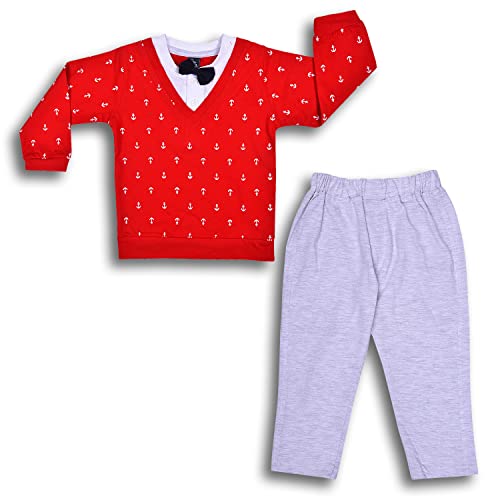 Image of Wish Karo Cotton Clothing Sets For Baby Boys-(bt76nw)
