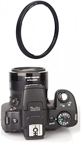 HI-DEF Wide Angle with Macro Lens for Canon POWERSHOT SX30 SX40 SX50 SX60 SX70 SX520 HS (Ring Adapter Included)