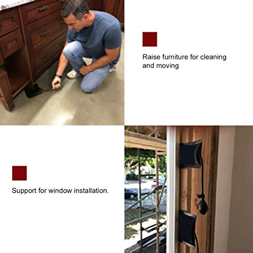 Homesen pacote de ferramenta de alinhamento de saco de cunha de ar calço de ar inflável ferramenta d