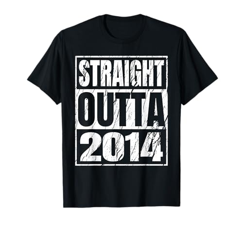 Straight Outta 2014 Retro Birthday Idea Born In 2014 Vintage T-Shirt Straight Outta 2014 Retro Birthday Idea Born In 2014 Vintage T-Shirt