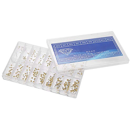 Cyrank 18 Sizes Watch Rhinestone, Diamond Stones Watch Decoration Parts Spare Rhinestones for Watch Repair Tool