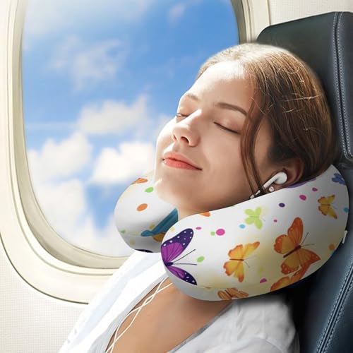 Almohada espuma viscoelástica U para viaje 30x25 cm miniatura 3