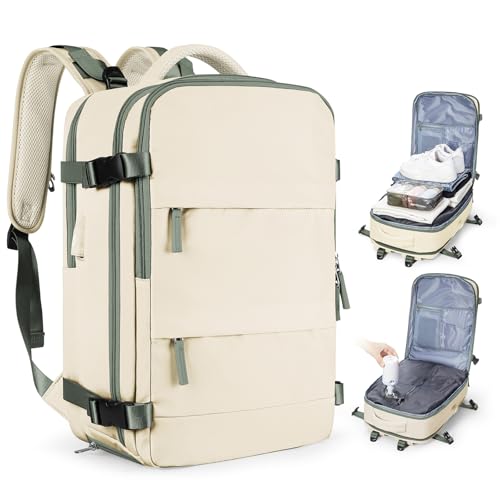 coofay Vacuum Backpack Travel with Pump Vacpack Travel Backpack with Vacuum System Compression Backpacks