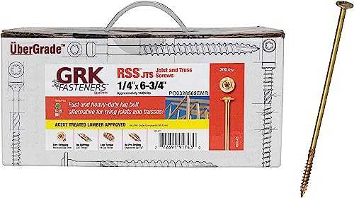Image of GRK 91743 1 /4 inch x 6-3 /4 inch RSS Joist & Truss Screws 300 Count