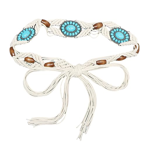Ceinture tissée à la main en perles de Bohême, un accessoire d'exception pour robe