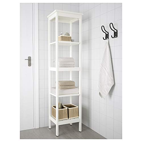 Étagère HEMNES 42 x 172 cm blanc | Bibliothèque colonne en bois