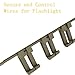 Polymer Rail Flashlight Light Pressure Switch Cable Clips 8Pack Tan