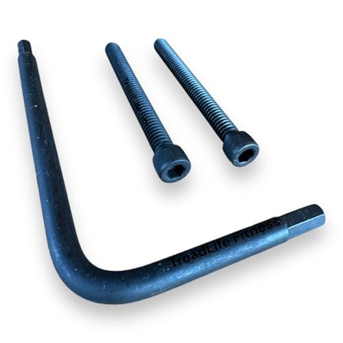 TreadLife Fitness Treadmill Bolt Kit - (Roller Allen Wrench & 2 x Roller Bolts) - Replacement for NordicTrack, ProForm, Reebok, Weslo, Freemotion, HealthRider, Image, and Epic Treadmills