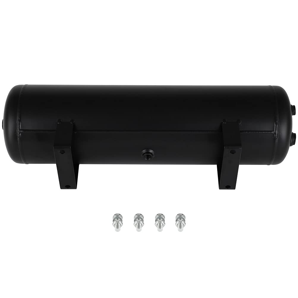 Ineedup 3 Gallon (12 Liter) 6 Ports Suspension Air Ride Bag Train Truck Horn Air Tank Car Horn Tank 200 PSI