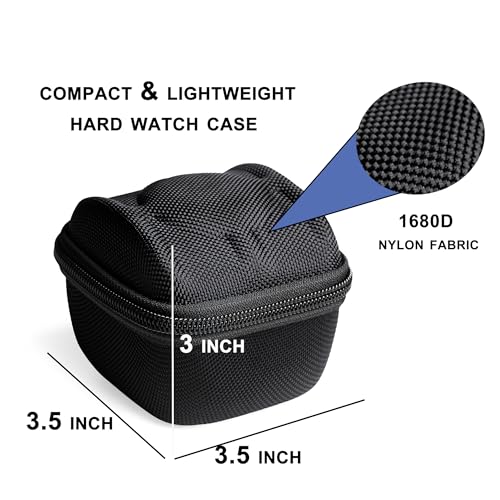 Image of watch case for travel and storage, Black, 1 slot, Antique