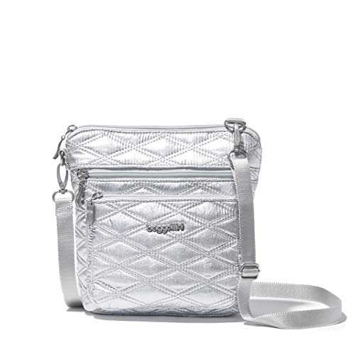 Image of Baggallini Modern Pocket Crossbody Bag for Women, 8.5 inchx8.5 inch Handbag Purse with RFID, Lightweight Water-Resistant