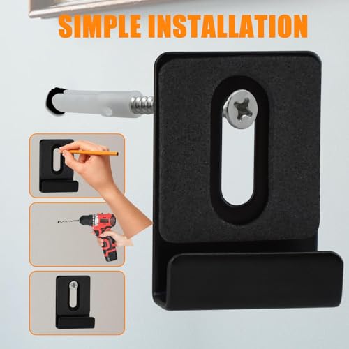 Image of 10Pcs Metal Mirror Clips with Rubber Pads, 304 Stainless Steels Wide Channel Mirror Frameless Hardware Hanger Hooks Retainer Holder Clips Kit for Frameless Mounting Wall Mirror Tile Billboard Display