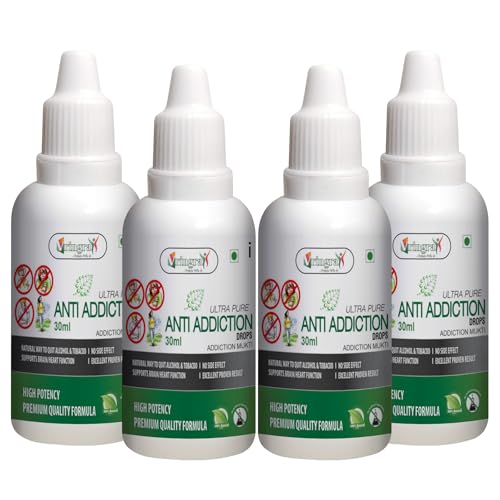 Anti Addiction Drops – Ayurvedic Herbal Blend to Control Alcohol,...