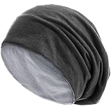 Durch elastischen und feinen Jersey-Stoff bietet die Beanie für Köpfe von 52-58cm einen angenehmen Tragekomfort, perfekt auch als Haube für Sport