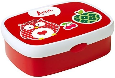 Rosti Mepal Campus midi Lunch box with own Name - Red