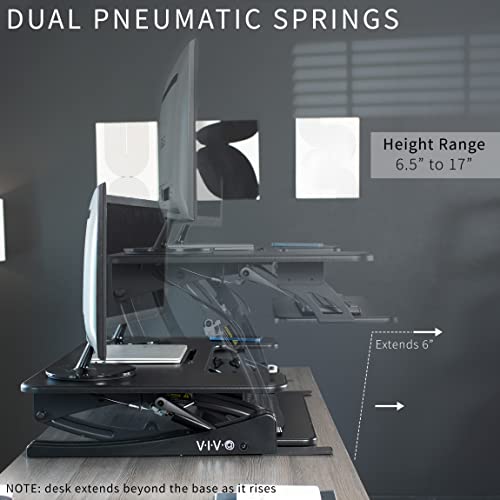 VIVO Black 48 inch Standing Desk Converter, DESK-V048V by VIVO - Image 5