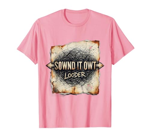 Sownd It Owt Looder Funny Gen-Z Brainrot Meme Humor T-Shirt, Men, Pink, Small