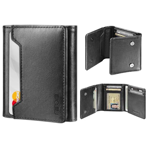Ne perdez plus vos cartes avec le portefeuille Apple Find My Miroddi noir de poche avant