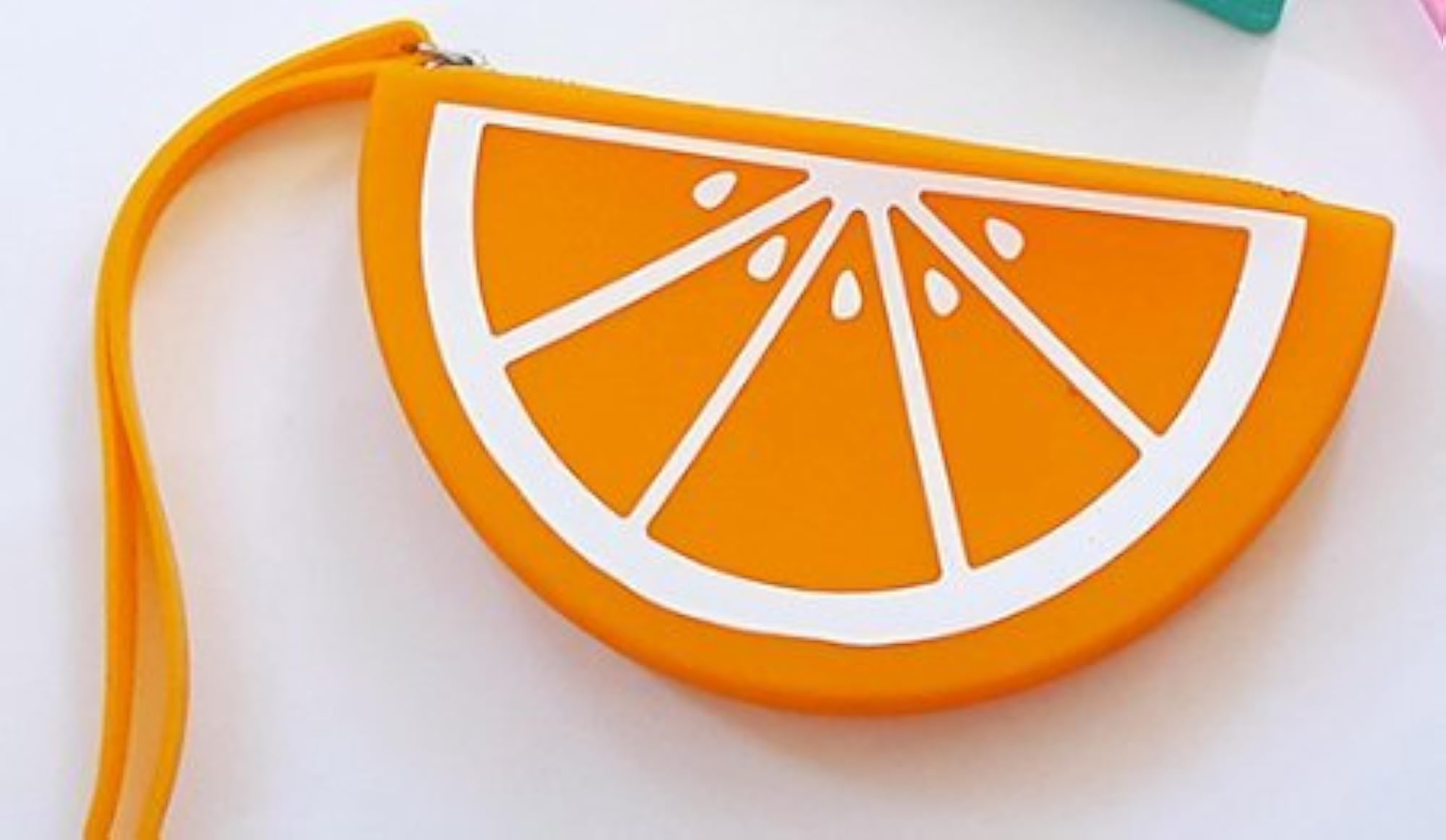 Set of 2 Silicon Waterproof Fruit Coin Purses, Creative Clutch
