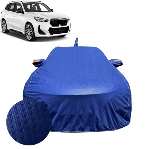 Image of Car Cover for BMW X1 /iX1 (2023-2026) | 100% Waterproof Cover with Reflective Mirror Pockets | Dustproof, Scratchproof, Heatproof BMW X1 /iX1 Car Cover |Soft Cotton Lining| Blue