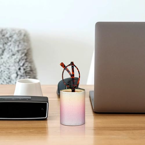 Linkidea Lesebrillen-Schreibtischständer, mit veganem Lederfutter, Aufbewahrungsmöglichkeit für Brillen, ideal für Nachttisch und Büro (Mehrfarbig)