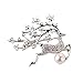 jinyi2016SHOP Broche Joyería de Navidad Elk Broche for Las Mujeres Pearl Corsage Pin Jewelry Todos los artículos de Regalo del Partido Clips para suéter (Metal Color : Silver Plated)
