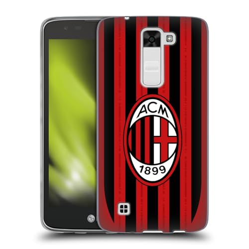 Head Case Designs Officially Licensed AC Milan Home 2024/25 Crest Kit Gel Case [Military Grade Protection] Compatible with LG K7 K330 / Tribute 5