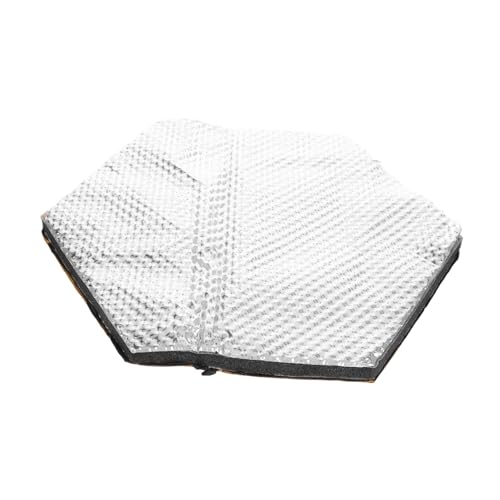 Alipis Material De Aislamiento Acústico para Altavoces Panel Aislante Térmico para Altavoces Material De Insonorización para Automóviles Aluminio Plateado