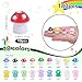 180pcs Mini Resin Mushroom 18 Colors Small Mushrooms Figures Tiny Resin Mushrooms Plastic Little Miniature Mushrooms Bulk for Dollhouse Decor Micro Fairy Garden Landscape Aquarium Tiny Toys