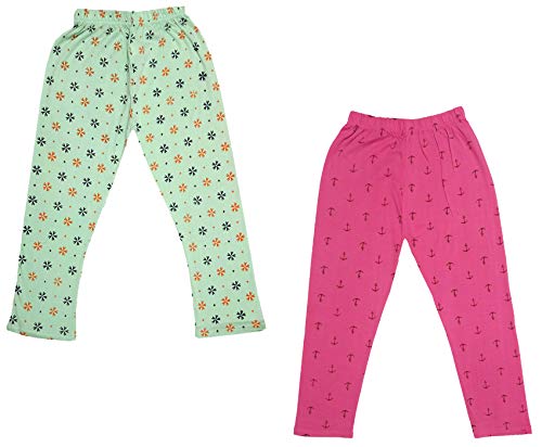 Image of indi weaves Girls Super Soft Cotton Solid Capri Pants Pack of 2
