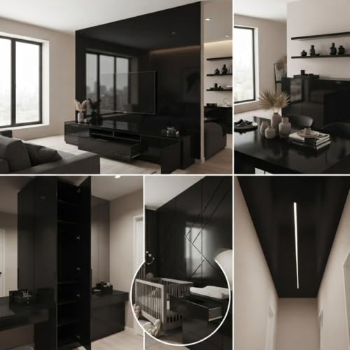 Image of WISDOM Self Adhesive Wallpaper Waterproof Peel and Stick Decorative Contact Paper for Kitchen Cabinets, Wardrobe, Table, Drawer & Shelves, Easy DIY Home Decor Makeover 24X50 in
