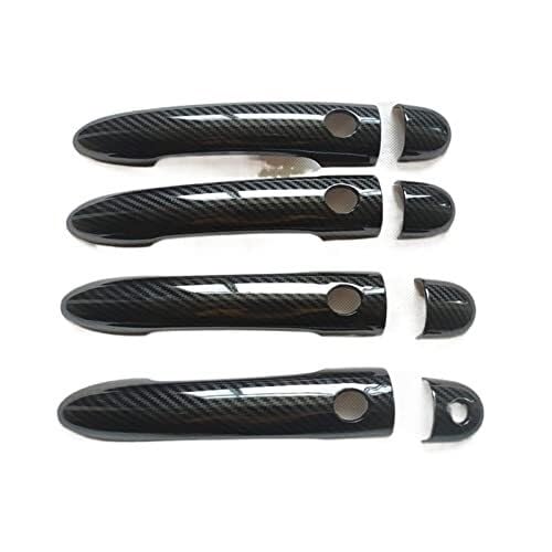 Flbzblkasl 4Dc1k4 Car Door Handle Cover For Megane 2 (Mk2, 2002-2008), Plastic Imitation Carbon Fiber Inner Right Handle