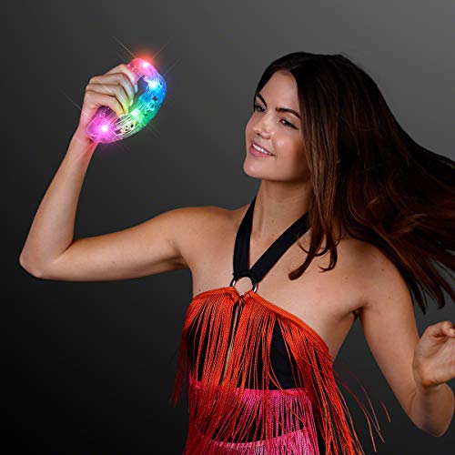 Light Up Tambourines in Bulk (Set of 12) for Weddings and Parties