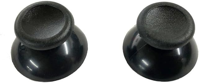 THHAG Black Replacement 3D Joystick Thumb Sticks Compatible with PS5 Controller, Analog Thumbstick with Screwdriver Compatible with PS4 Slim Pro Controller