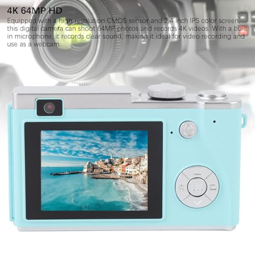 Caméra numérique 4K pour voyage compacte avec zoom 16x et micro - 3