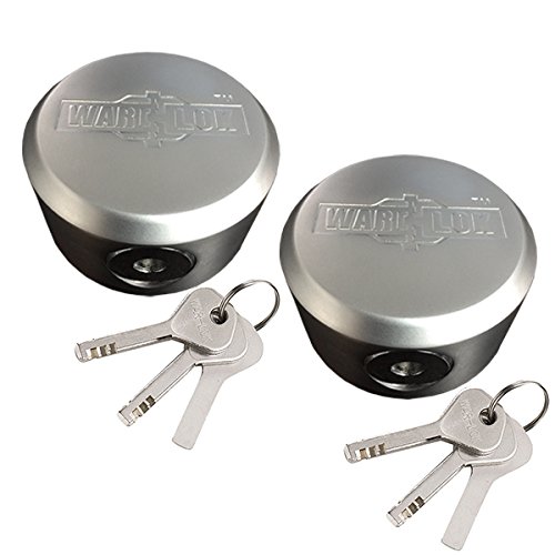 WAR-LOK PKL-20 Heavy Duty Hidden Shackle Puck Lock, Non-Corrosive Steel, Keyed Alike, Pack of 2