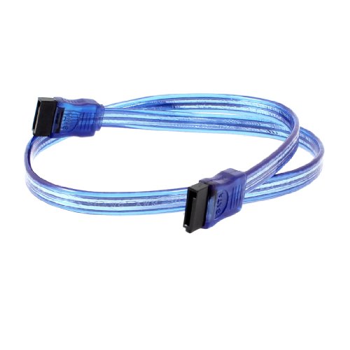 Cable Adaptador SATA 7 Pin Hembra a Hembra Azul