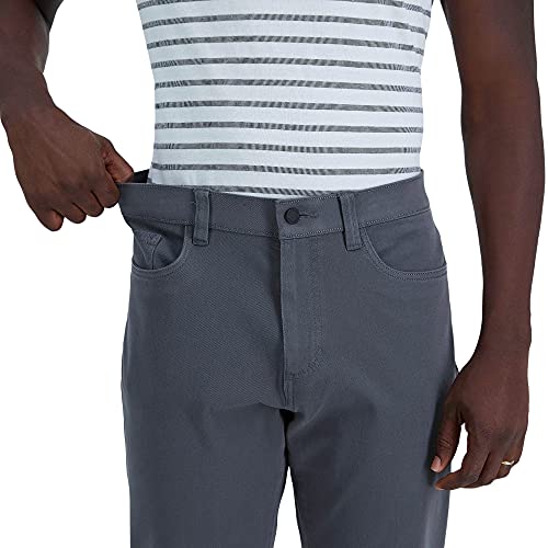 Haggar Men’s The Active Series Slim/Straight Fit Flat Front Pant2