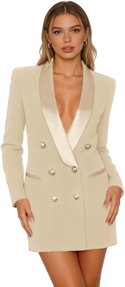 Womens Blazer Jacket Dress for Wedding Guest Work Business Dresses Casual Professional Outfits