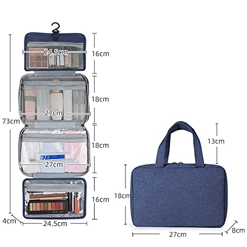 Moniss Bolsa de maquiagem portátil para viagem Bolsa de armazenamento à prova d'água Bolsa de cosmé