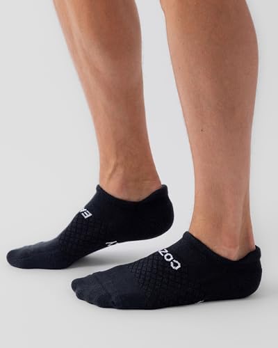 Image of Cozy Earth Essential Ankle Socks for Women and Men - Soft Cotton Socks 2 Pack Set - Blister Cushion, Heel & Arch Support