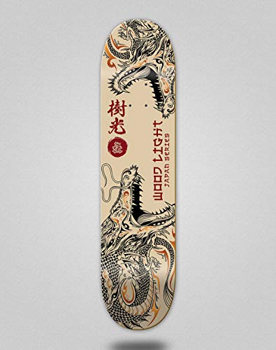 Wood light Monopatín Skate Skateboard Deck Tabla Japan Series Furia (8.0) Cover