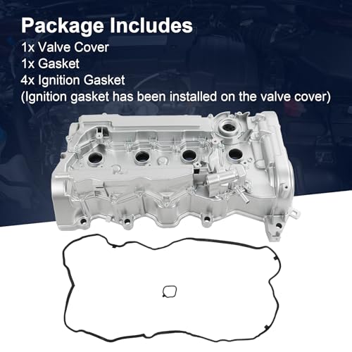 Upgraded Aluminum Engine Valve Cover with Gasket Replacement for Honda CR-V 2015 2016 2017 2018 2019 Accord 2013 2014 2015 2016 2017 2.4L Replace 12310-RDF-A01 12310RDFA01 123105-A2A-01 123105A2A01 by JDMSPEED - Image 5
