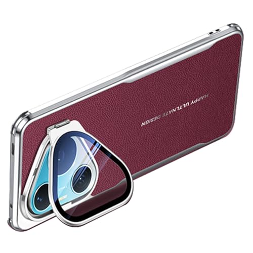 Coque Huawei Pura 90 Pro Max rouge avec béquille pour visionnage vidéo