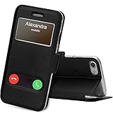 FYY Case for iPhone 8 / iPhone 7,Magnetic Cover Stand Case with Window View Function for Apple iPhone 7/8 (4.7