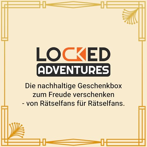 Rätselbox Detektiv-Abenteuer | Escape Room Spiel für Erwachsene | Geldgeschenke & Gutscheine zum Geburtstag verpacken | physisch & digital rätseln