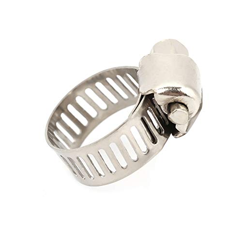 10 peças engrenagem sem-fim ajustável, braçadeiras de tubo braçadeiras de tubo braçadeiras de mangue