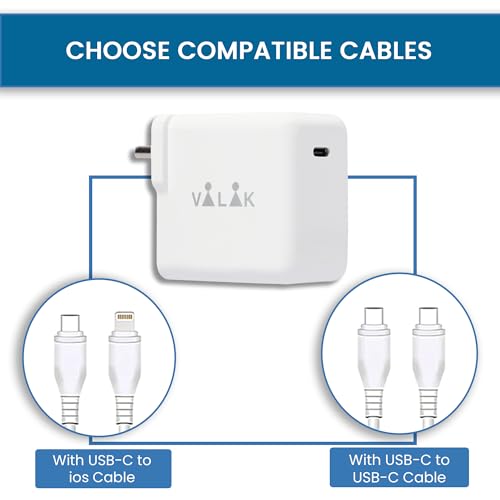 Image of 35W Fast Charger Type C Adapter Comaptible with Google Pixel 8 pro /8 /7 /6 /6a, Nothing Phone 2 Charger, Compatible with iPhone 16 /15 /14 /13 /12 /11, Samsung & Other USB-C Devices - White